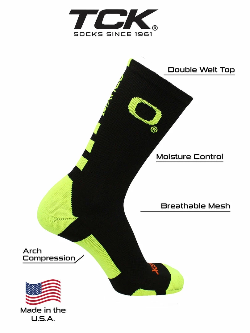 Cheap โค๏ธ TCK All Schools NCAA Oregon Ducks ๐งฆ Socks Baseline Crew ๐ 3 TCK All Schools NCAA Oregon Ducks Socks Baseline Crew