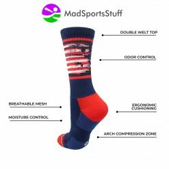 Flash Sale ๐ MadSportsStuff Distressed USA Flag Patriotic Athletic Crew ๐งฆ Socks ๐ Basketball ๐งฆ Socks โญ 7 MadSportsStuff Distressed USA Flag Patriotic Athletic Crew Socks Basketball Socks