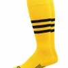 MadSportsStuff Dugout 3 Stripe Baseball Socks Over The Calf Length Pattern B