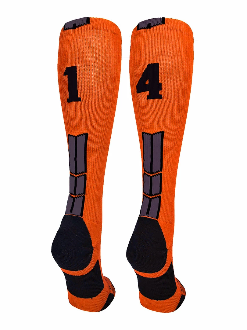 Deals โญ MadSportsStuff ๐ฅ Softball ๐งฆ Socks Orange And Black Player ID Custom Number Over The Calf ๐งฆ Socks For ๐ฅ Softball โพ Baseball Football Boys And ๐ง Girls ๐ 65 MadSportsStuff Softball Socks Orange And Black Player ID Custom Number Over The Calf Socks For Softball Baseball Football Boys And Girls