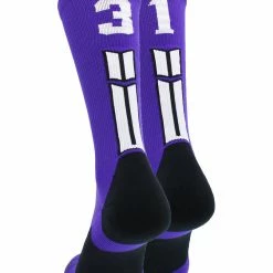 Brand new ๐ฅฐ MadSportsStuff Purple Player ID Custom Number Crew ๐งฆ Socks For ๐ Basketball Lacrosse Volleyball Boys And ๐ง Girls ๐ 202 MadSportsStuff Purple Player ID Custom Number Crew Socks For Basketball Lacrosse Volleyball Boys And Girls