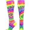 MadSportsStuff Crazy Tie Dye Socks Over The Calf - Softball, Soccer And More