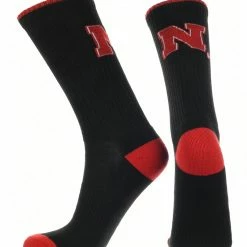 TCK All Schools Nebraska Cornhuskers Socks Campus Legend Crew Length