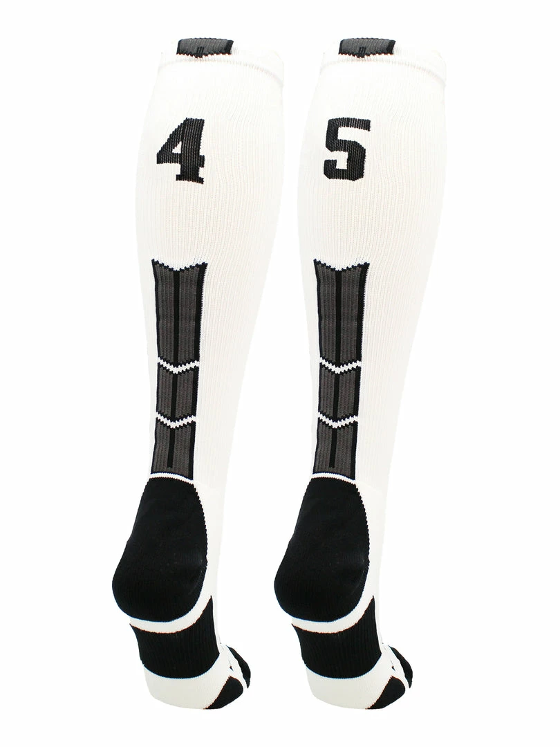 Flash Sale ๐ MadSportsStuff White Player ID Custom Number Over The Calf ๐งฆ Socks For ๐ฅ Softball โพ Baseball Football Boys And ๐ง Girls ๐ฅ Softball ๐งฆ Socks ๐ 84 MadSportsStuff White Player ID Custom Number Over The Calf Socks For Softball Baseball Football Boys And Girls Softball Socks