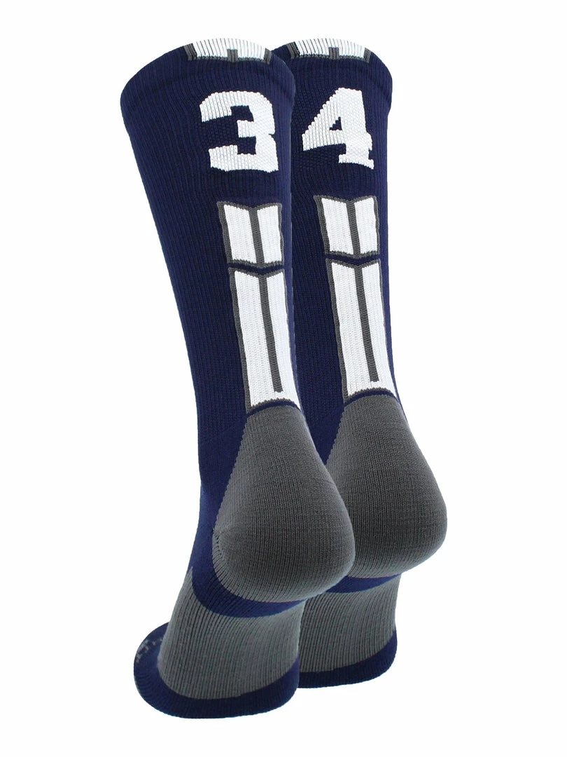 Coupon ๐งจ MadSportsStuff Volleyball ๐งฆ Socks Navy Player ID Custom Number Crew ๐งฆ Socks For ๐ Basketball Lacrosse Volleyball Boys And ๐ง Girls โ๏ธ 95 MadSportsStuff Volleyball Socks Navy Player ID Custom Number Crew Socks For Basketball Lacrosse Volleyball Boys And Girls