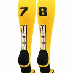 Cheap ๐ MadSportsStuff ๐ฅ Softball ๐งฆ Socks Gold Player ID Custom Number Over The Calf ๐งฆ Socks For ๐ฅ Softball โพ Baseball Football Boys And ๐ง Girls ๐ 155 MadSportsStuff Softball Socks Gold Player ID Custom Number Over The Calf Socks For Softball Baseball Football Boys And Girls