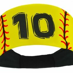 MadSportsStuff Softball Headband For Girls With Jersey Number (numbers 00-39) Headbands