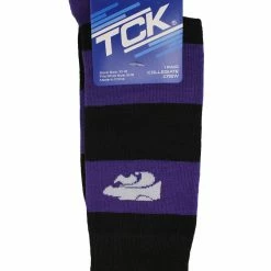 Best Sale 🥰 TCK Kansas State Wildcats 🧦 Socks Game Day Striped Crew 🧦 Socks All Schools 🤩 8 TCK Kansas State Wildcats Socks Game Day Striped Crew Socks All Schools