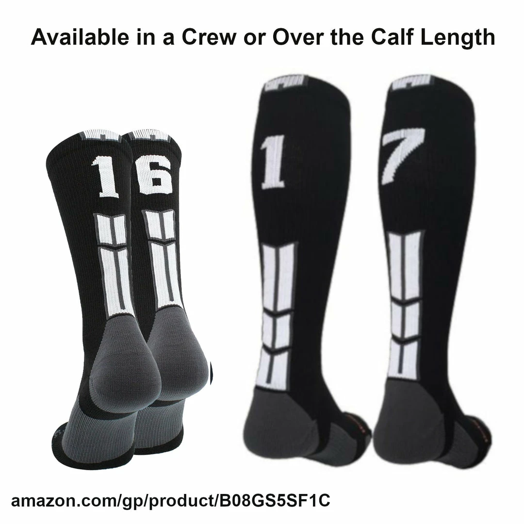 Cheap ๐ฅฐ MadSportsStuff ๐ฅ Softball ๐งฆ Socks Black Player ID Custom Number Over The Calf ๐งฆ Socks For ๐ฅ Softball โพ Baseball Football Boys And ๐ง Girls ๐ 6 MadSportsStuff Softball Socks Black Player ID Custom Number Over The Calf Socks For Softball Baseball Football Boys And Girls
