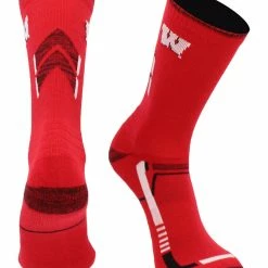 TCK Wisconsin Badgers Socks University Of Wisconsin Badgers Champion Crew Socks All Schools