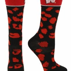 TCK Wisconsin Badgers Socks Womens Savage Crew Socks All Schools