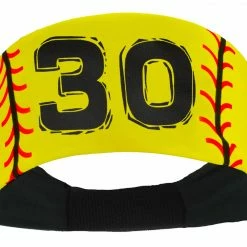 MadSportsStuff Softball Headband For Girls With Jersey Number (numbers 00-39) Headbands