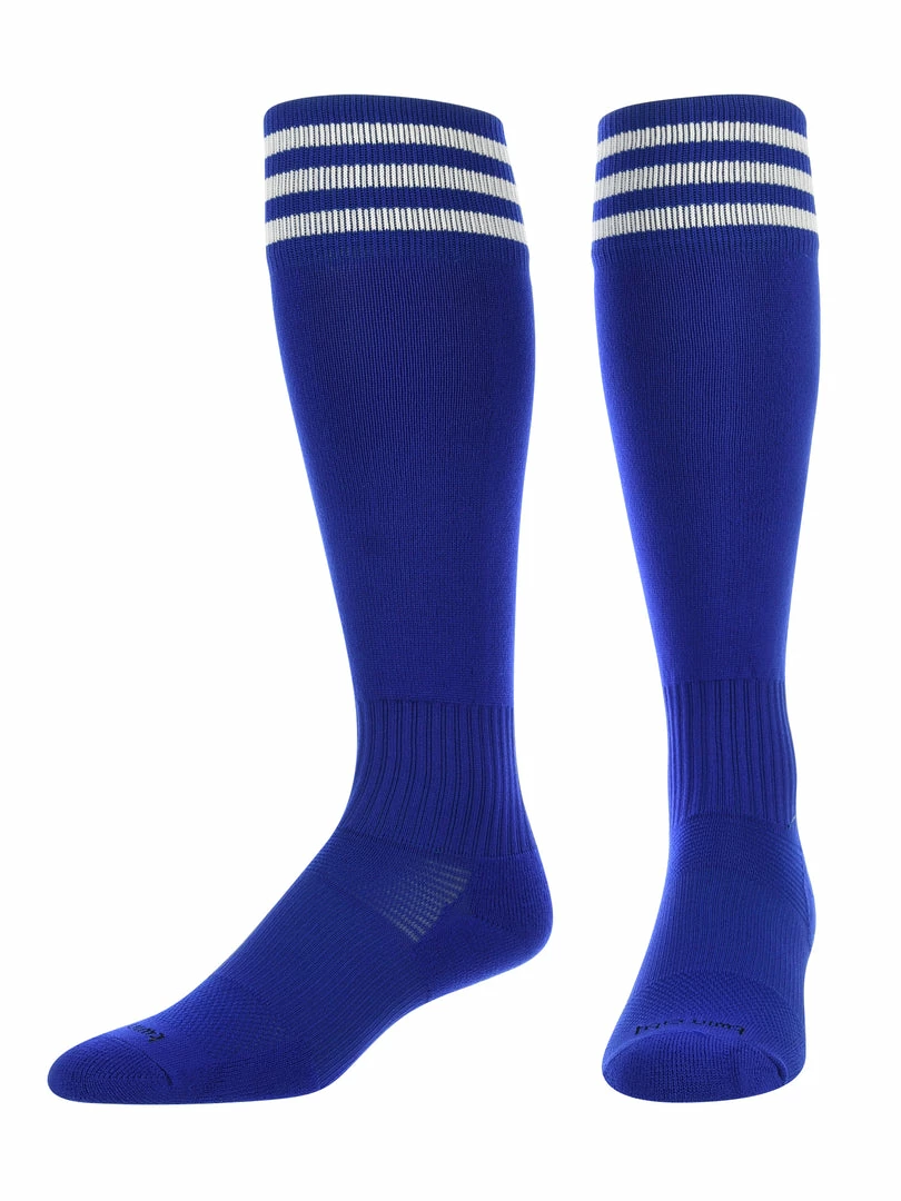 Top 10 ๐ TCK Soccer ๐งฆ Socks With Stripes- For Boys Or ๐ง Girls- Men Or ๐ฉ Women - Extra Cross-Stretch For Shin Guards ๐ 18 TCK Soccer Socks With Stripes- For Boys Or Girls- Men Or Women - Extra Cross-Stretch For Shin Guards