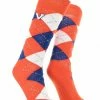 TCK Virginia Cavaliers Argyle Dress Socks NCAA Fanwear Crew Length