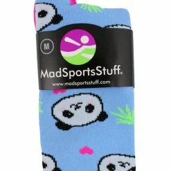 MadSportsStuff Happy Panda Bear Socks Over The Calf Length Softball Socks