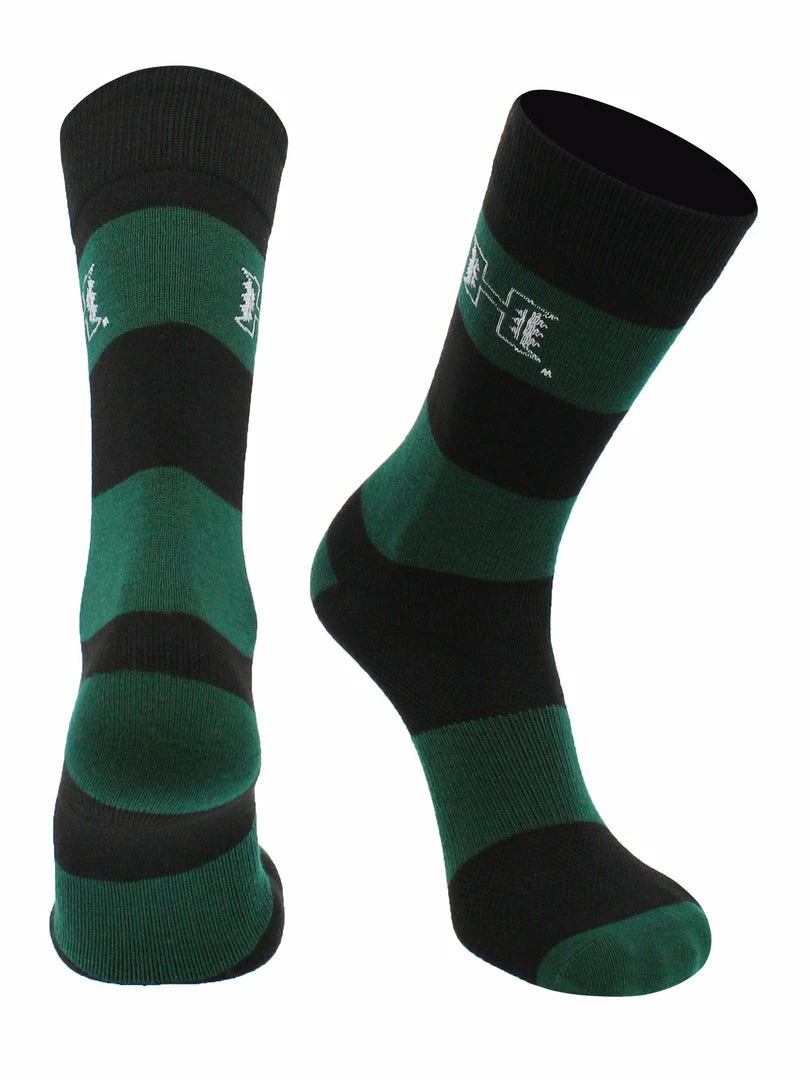 Brand new ๐ TCK Hawaii Rainbow Warriors ๐งฆ Socks Game Day Striped Crew ๐งฆ Socks All Schools ๐คฉ 1 TCK Hawaii Rainbow Warriors Socks Game Day Striped Crew Socks All Schools