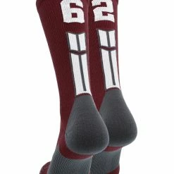 Best deal ๐คฉ MadSportsStuff Maroon Player ID Custom Number Crew ๐งฆ Socks For ๐ Basketball Lacrosse Volleyball Boys And ๐ง Girls ๐งจ 121 MadSportsStuff Maroon Player ID Custom Number Crew Socks For Basketball Lacrosse Volleyball Boys And Girls