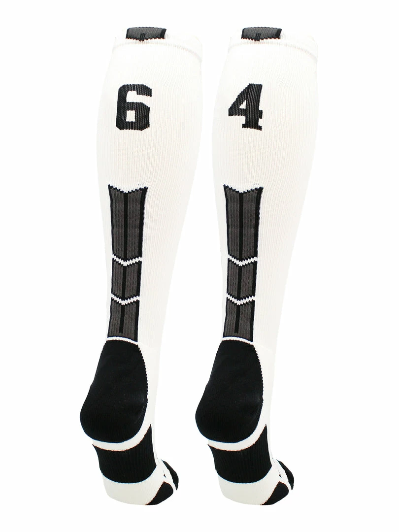 Flash Sale ๐ MadSportsStuff White Player ID Custom Number Over The Calf ๐งฆ Socks For ๐ฅ Softball โพ Baseball Football Boys And ๐ง Girls ๐ฅ Softball ๐งฆ Socks ๐ 15 MadSportsStuff White Player ID Custom Number Over The Calf Socks For Softball Baseball Football Boys And Girls Softball Socks