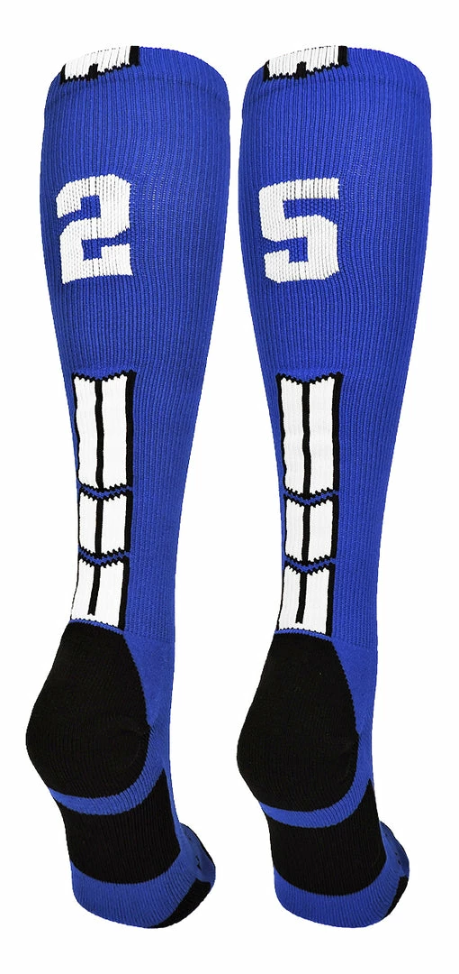 Brand new ๐ฅฐ MadSportsStuff Royal Player ID Custom Number Over The Calf ๐งฆ Socks For ๐ฅ Softball โพ Baseball Football Boys And ๐ง Girls ๐ 82 MadSportsStuff Royal Player ID Custom Number Over The Calf Socks For Softball Baseball Football Boys And Girls