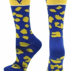 TCK West Virginia Mountaineers Socks Womens Savage Crew Socks