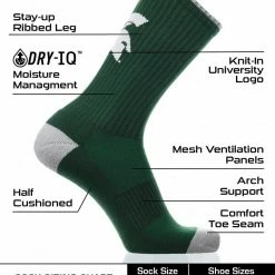Best reviews of ๐ TCK Michigan State Spartans ๐งฆ Socks Campus Legend Crew Length ๐ 6 TCK Michigan State Spartans Socks Campus Legend Crew Length