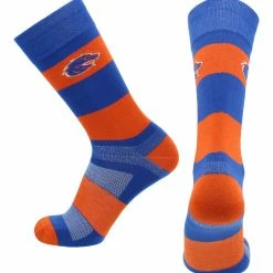 TCK Boise State Broncos Socks Game Day Striped Crew Socks All Schools