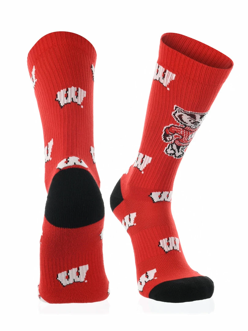 Top 10 ❤️ TCK All Schools Wisconsin Badgers 🧦 Socks Crew Length Sock Mayhem ✨ 4 TCK All Schools Wisconsin Badgers Socks Crew Length Sock Mayhem