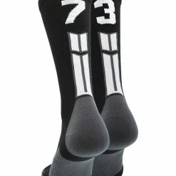 Buy โญ MadSportsStuff Black Player ID Custom Number Crew ๐งฆ Socks For ๐ Basketball Lacrosse Volleyball Boys And ๐ง Girls ๐ 132 MadSportsStuff Black Player ID Custom Number Crew Socks For Basketball Lacrosse Volleyball Boys And Girls