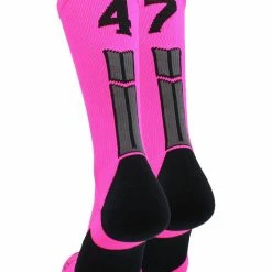 Cheap ๐ MadSportsStuff Neon Pink And Black Player ID Custom Number Crew ๐งฆ Socks For ๐ Basketball Lacrosse Volleyball Boys And ๐ง Girls Lacrosse ๐งฆ Socks ๐ 186 MadSportsStuff Neon Pink And Black Player ID Custom Number Crew Socks For Basketball Lacrosse Volleyball Boys And Girls Lacrosse Socks