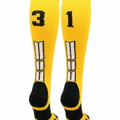 Brand new ๐ MadSportsStuff Gold Player ID Custom Number Over The Calf ๐งฆ Socks For ๐ฅ Softball โพ Baseball Football Boys And ๐ง Girls ๐ฅ Softball ๐งฆ Socks ๐ 202 MadSportsStuff Gold Player ID Custom Number Over The Calf Socks For Softball Baseball Football Boys And Girls Softball Socks