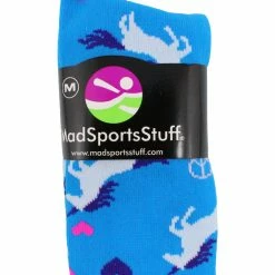 MadSportsStuff Peace Love Unicorn Over The Calf Athletic Socks Softball Socks