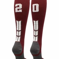 Best Sale ๐ MadSportsStuff Maroon Player ID Custom Number Over The Calf ๐งฆ Socks For ๐ฅ Softball โพ Baseball Football Boys And ๐ง Girls ๐ฅ Softball ๐งฆ Socks ๐ 162 MadSportsStuff Maroon Player ID Custom Number Over The Calf Socks For Softball Baseball Football Boys And Girls Softball Socks