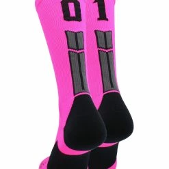 Buy โจ MadSportsStuff Neon Pink And Black Player ID Custom Number Crew ๐งฆ Socks For ๐ Basketball Lacrosse Volleyball Boys And ๐ง Girls ๐ 181 MadSportsStuff Neon Pink And Black Player ID Custom Number Crew Socks For Basketball Lacrosse Volleyball Boys And Girls