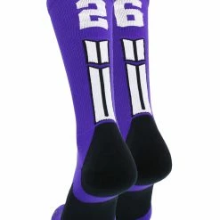 Brand new ๐ฅฐ MadSportsStuff Purple Player ID Custom Number Crew ๐งฆ Socks For ๐ Basketball Lacrosse Volleyball Boys And ๐ง Girls ๐ 207 MadSportsStuff Purple Player ID Custom Number Crew Socks For Basketball Lacrosse Volleyball Boys And Girls