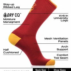 Hot Sale ๐ TCK USC Trojans ๐งฆ Socks Campus Legend Crew Length All Schools ๐ 6 TCK USC Trojans Socks Campus Legend Crew Length All Schools
