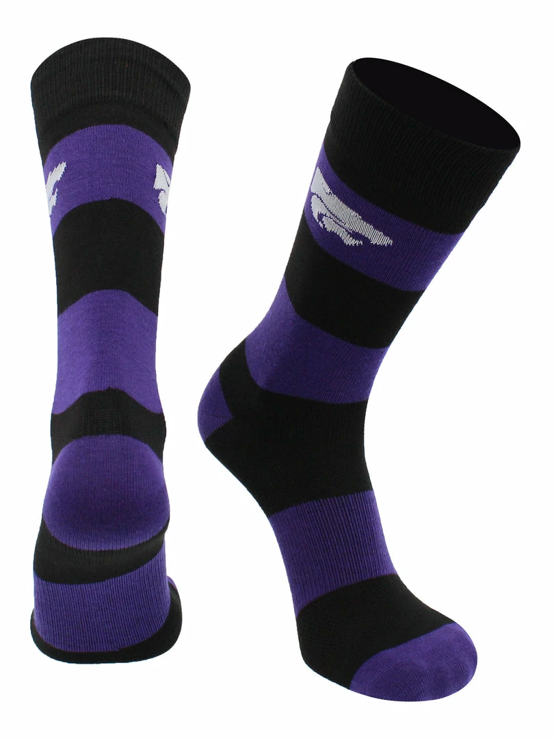Best Sale 🥰 TCK Kansas State Wildcats 🧦 Socks Game Day Striped Crew 🧦 Socks All Schools 🤩 1 TCK Kansas State Wildcats Socks Game Day Striped Crew Socks All Schools