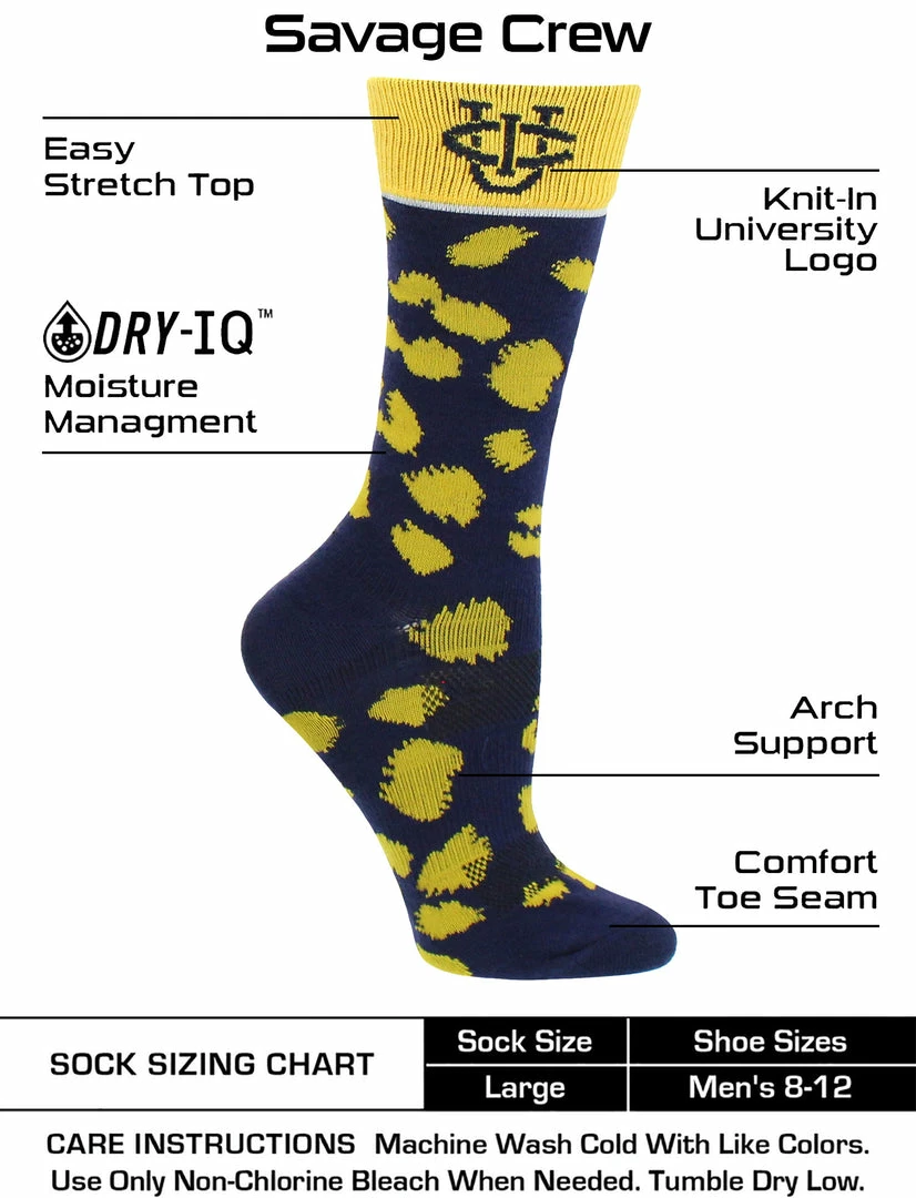 Budget ✨ TCK All Schools UC Irvine Anteaters 🧦 Socks 👩 Womens Savage Crew 🧦 Socks ⭐ 3 TCK All Schools UC Irvine Anteaters Socks Womens Savage Crew Socks