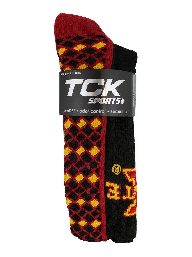 Wholesale 🧨 TCK Iowa State Cyclones 🧦 Socks Diamond Crew ✨ 3 TCK Iowa State Cyclones Socks Diamond Crew