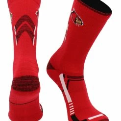 TCK All Schools Louisville Cardinals Socks University Of Louisville Cardinals Champion Crew Socks