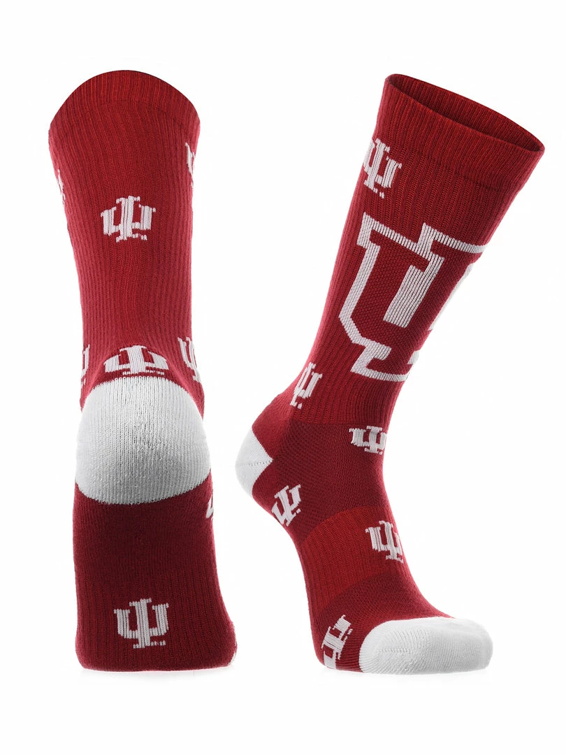 Cheapest ๐ TCK Indiana Hoosiers ๐งฆ Socks Crew Length Sock Mayhem All Schools ๐ 1 TCK Indiana Hoosiers Socks Crew Length Sock Mayhem All Schools