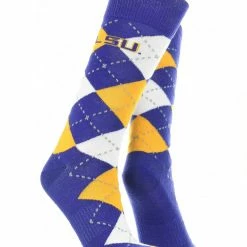 Wholesale ๐ฅฐ TCK LSU Tigers Argyle ๐ Dress ๐งฆ Socks NCAA Fanwear Crew Length All Schools ๐ 7 TCK LSU Tigers Argyle Dress Socks NCAA Fanwear Crew Length All Schools