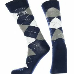 TCK All Schools Penn State Nittany Lions Argyle Dress Socks NCAA Fanwear Crew Length