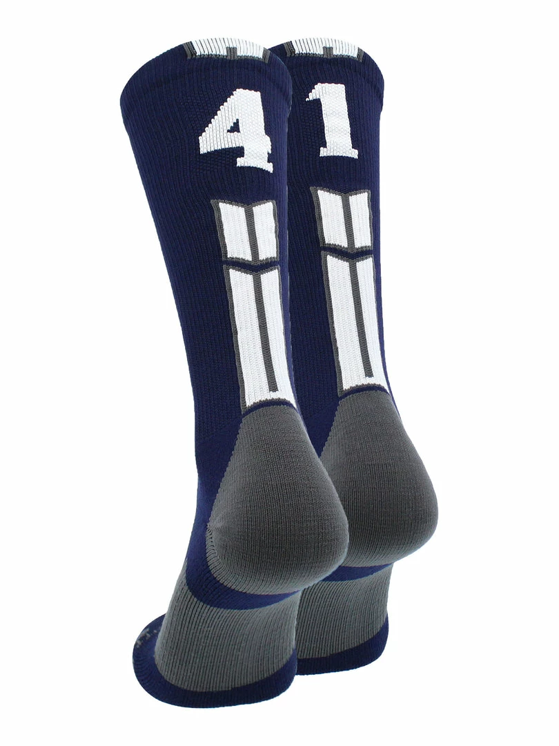 Coupon ๐งจ MadSportsStuff Volleyball ๐งฆ Socks Navy Player ID Custom Number Crew ๐งฆ Socks For ๐ Basketball Lacrosse Volleyball Boys And ๐ง Girls โ๏ธ 88 MadSportsStuff Volleyball Socks Navy Player ID Custom Number Crew Socks For Basketball Lacrosse Volleyball Boys And Girls
