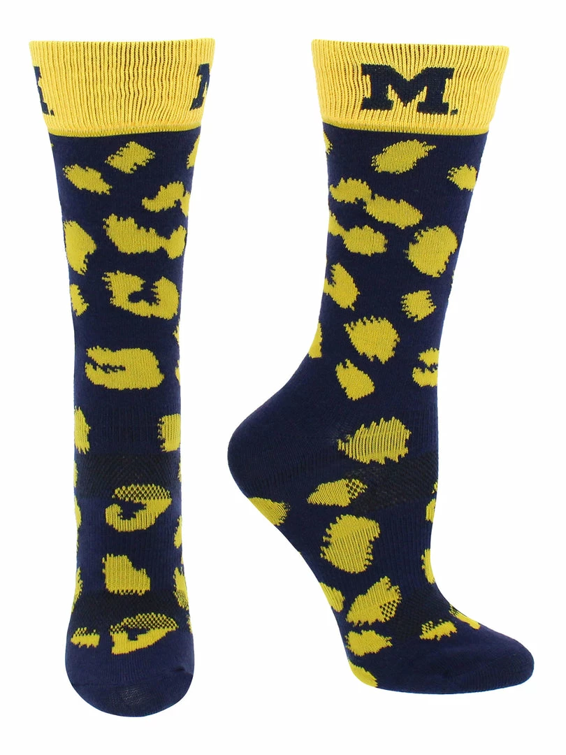 Cheap ๐ TCK All Schools Michigan Wolverines ๐งฆ Socks ๐ฉ Womens Savage Crew ๐งฆ Socks โจ 2 TCK All Schools Michigan Wolverines Socks Womens Savage Crew Socks