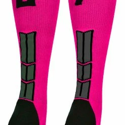 Discount ๐ฅ MadSportsStuff Neon Pink And Black Player ID Custom Number Over The Calf ๐งฆ Socks For ๐ฅ Softball โพ Baseball Football Boys And ๐ง Girls โพ Baseball ๐งฆ Socks ๐ 208 MadSportsStuff Neon Pink And Black Player ID Custom Number Over The Calf Socks For Softball Baseball Football Boys And Girls Baseball Socks