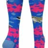MadSportsStuff Happy Dolphins Athletic Over The Calf Socks