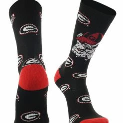 TCK Georgia Bulldogs Socks Crew Length Sock Mayhem All Schools