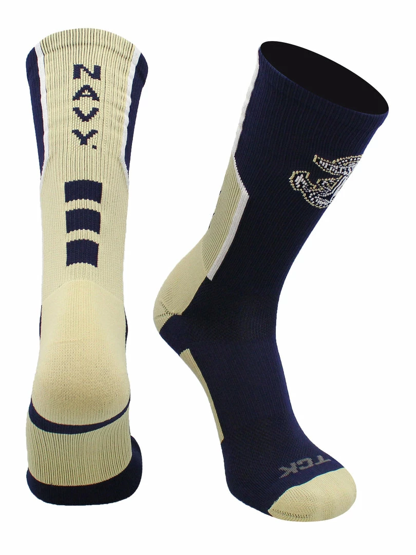 Flash Sale ✨ TCK United States Naval Academy 🧦 Socks Navy Midshipmen Perimeter Crew 🧦 Socks ✨ 6 TCK United States Naval Academy Socks Navy Midshipmen Perimeter Crew Socks
