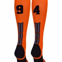 Deals โญ MadSportsStuff ๐ฅ Softball ๐งฆ Socks Orange And Black Player ID Custom Number Over The Calf ๐งฆ Socks For ๐ฅ Softball โพ Baseball Football Boys And ๐ง Girls ๐ 141 MadSportsStuff Softball Socks Orange And Black Player ID Custom Number Over The Calf Socks For Softball Baseball Football Boys And Girls