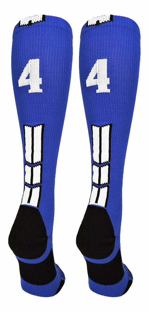 Best Sale ๐ MadSportsStuff โพ Baseball ๐งฆ Socks Royal Player ID Custom Number Over The Calf ๐งฆ Socks For ๐ฅ Softball โพ Baseball Football Boys And ๐ง Girls ๐ 86 MadSportsStuff Baseball Socks Royal Player ID Custom Number Over The Calf Socks For Softball Baseball Football Boys And Girls